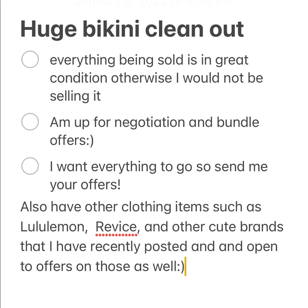 Message to poshers :)